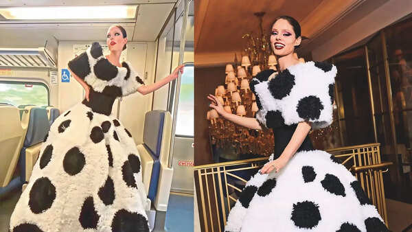 Running late? Ditch the car, take couture to the train like Coco