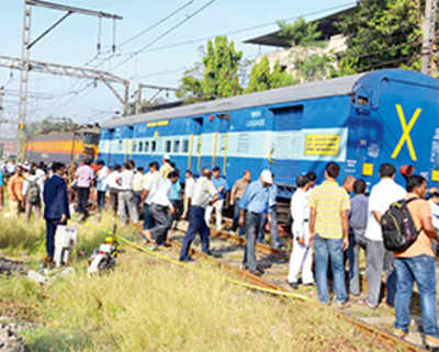 What does Central Railway blame for derailments?