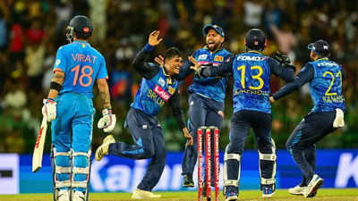 India vs Sri Lanka, 2nd ODI: Sri Lanka beat India by 32 runs in Colombo,  take 1-0 lead in series - The Times of India