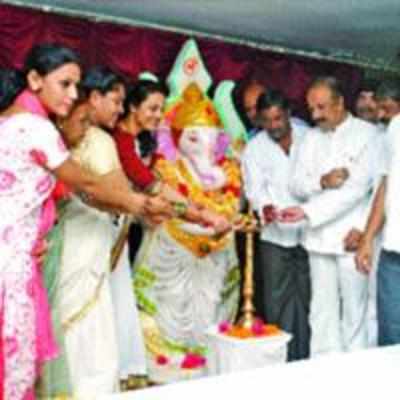 Eco-friendly Ganesh idol