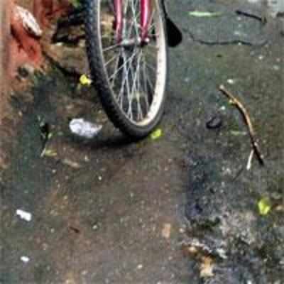 BMC slips up on action, residents in compound