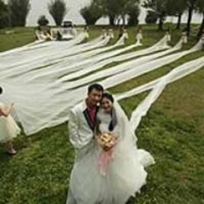 The bride who went great lengths