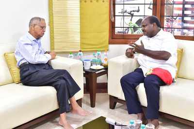 CM HD Kumaraswamy meets co-founder of Infosys Narayana Murthy to discuss infrastructure development issues in Bengaluru