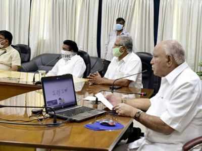 Chief Minister BS Yediyurappa holds meeting with senior officials to assess fiscal position of Karnataka
