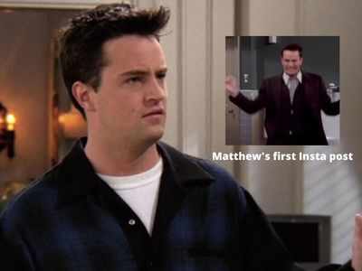 Matthew Perry aka Chandler shares the perfect Friends moment as his first Instagram post