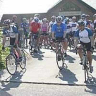 Funds flow from cycling race in UK to school in Shimoga