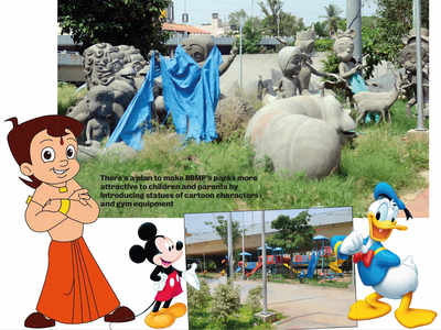 Statues for kids in park. Vote’s in it for corporators?