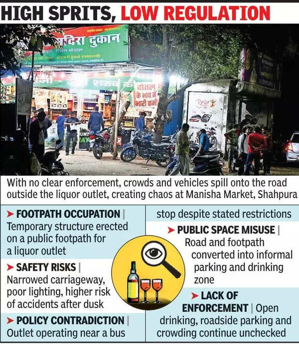 Bus stop hijacked by bottles & parked egos