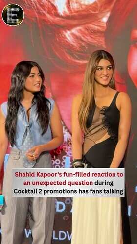Shahid Kapoor&rsquo;s Funny Reaction Steals Show at Cocktail 2 Event