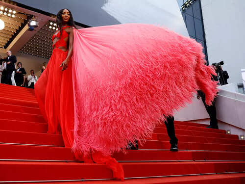 naomi campbell red dress Naomi Campbell's Best Style Moments: See Her Fashion Evolution