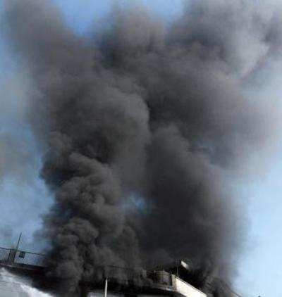 Fire at UCO Bank building