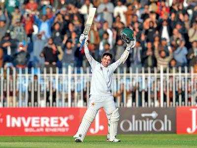 In Pakistan’s first home game after 2009, Abid Ali rolls into history