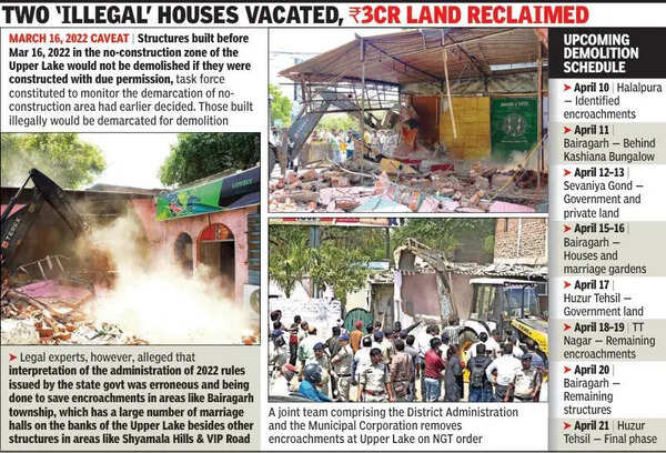 Drive to remove encroachments at Upper Lake restarts: 9 shops razed