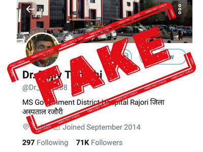 Fake Twitter handle peddles misinformation on casualties of Indian forces in J&K's Rajouri