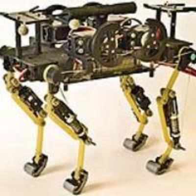 A four-legged cheetah robot runs like a cat