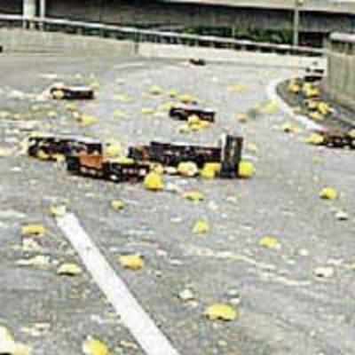 Melon treat on motorway