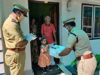 Kerala: With parents locked down in Italy, three-year-old has special visitors on her birthday
