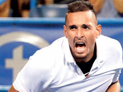 Kyrgios fights off back spasms to win Citi Open