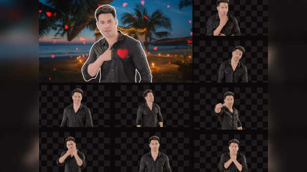 ​Varun Dhawan unveils his new collection of GIFs
