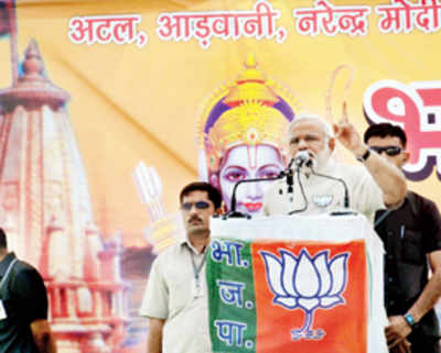 Modi baits EC, invokes Lord Ram at UP rally