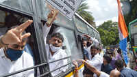 Police detains Congress leaders staging protest in Bengaluru 