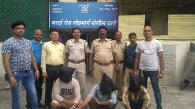 Vasai GRP nabs three miscreants for assaulting and robbing railway commuter
