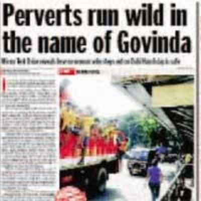 Verbal duel over pervert Govindas