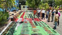 4,796 sharp weapons seized in Nanded, cops say largest single-day arms haul in Maharashtra