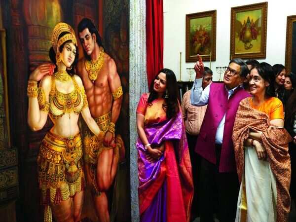 Ravi Varma’s Great-Great grand daughter Rukmini showcases art in Bengaluru