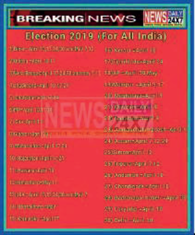 Fake News Buster: Not the Lok Sabha poll dates