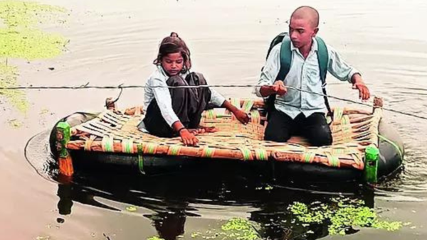 Ignored by Rajasthan govt, villagers of Dholpur’s hamlets risk lives just to cross a river; children makeshift rafts daily as no bridge connects