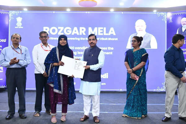 Rozgar Mela: Union minister hands out appointment letters to 150 candidates