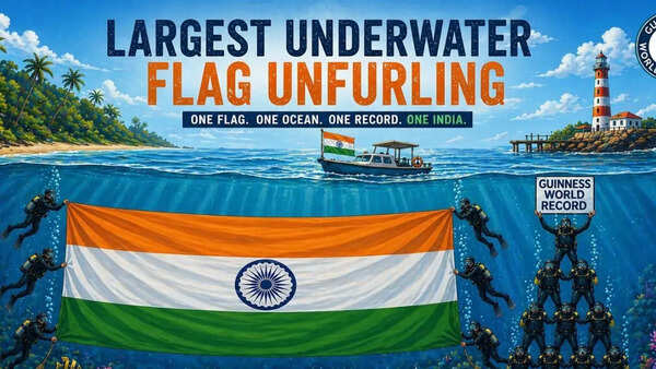 Largest underwater flag and human stack in Andaman set to break Guinness World Record at Swaraj Dweep; here’s what travellers need to know