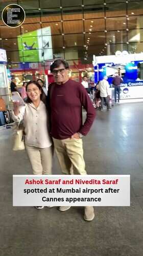 Ashok And Nivedita Saraf Return From Cannes