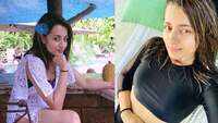 Akshay Kumar's 'Khatta Meetha' co-star Trisha looks as pretty as a peach in black mesh crop bikini 