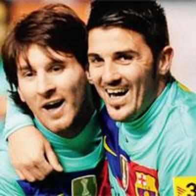 Messi scores a brace in Barca win