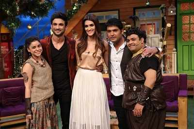 From the sets: Sushant Singh Rajput, Kriti Sanon promote Raabta on The Kapil Sharma Show
