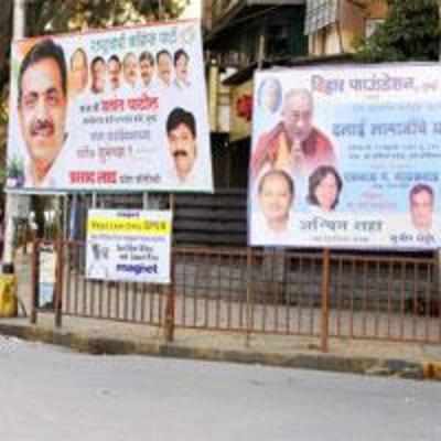 Steep hike in banner rate may erase smile of faces of political poster boys