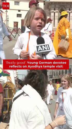 Young German Devotee Shares Experience at Ram Janmabhoomi Temple