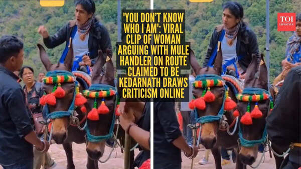 'You don’t know who I am': Viral clip of woman arguing with mule handler on route claimed to be Kedarnath draws criticism online