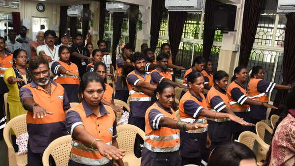 Sanitation workers felicitated in Chennai