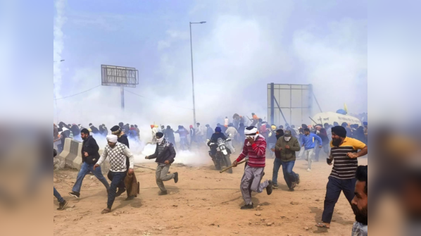 Tear gas fired as farmers gather at Shambhu border