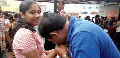 Squeezing through shutters in vain for AIIMS test