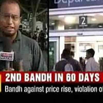 Nationwide bandh affects life in WB, Kerala