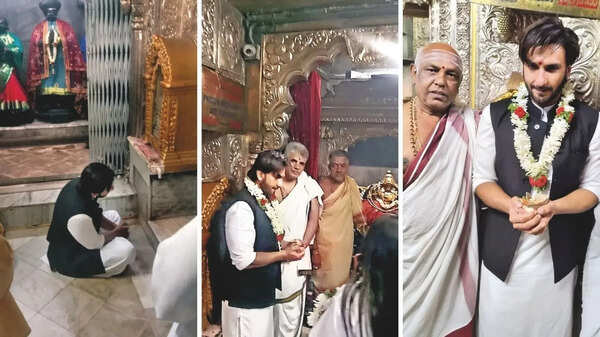 After Kantara row, Ranveer visits Chamundeshwari Temple
