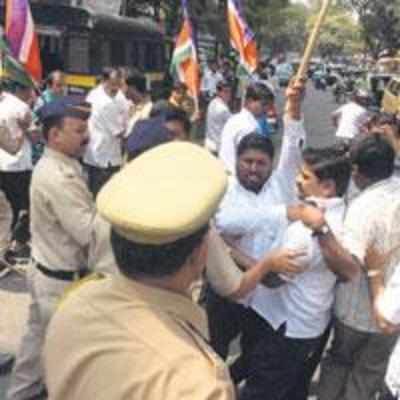 Youth trying to escape the MNS violence was dragged back, beaten