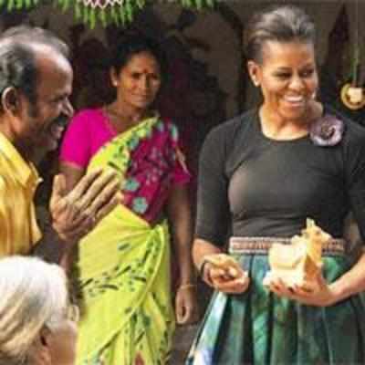 Michelle goes on a shopping spree in capital