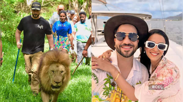 From walking with lion to cruising together; a peek into Jasmin Bhasin and Aly Goni’s Mauritius holiday