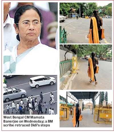 A day after Mamata Banerjee’s outrage over having to walk to Bengaluru's Vidhana Soudha, we retrace her journey