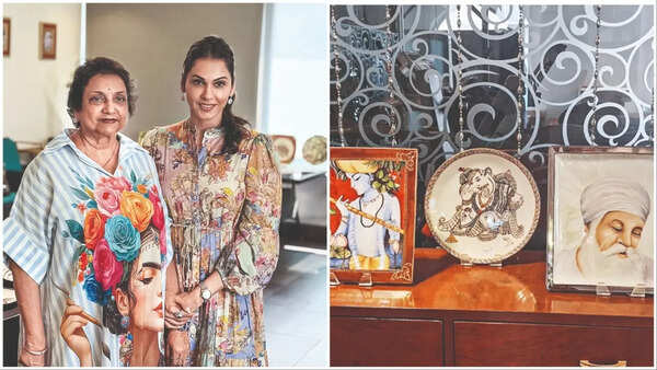 Isha Koppikar curates Mumbai exhibition celebrating her mother’s porcelain art journey